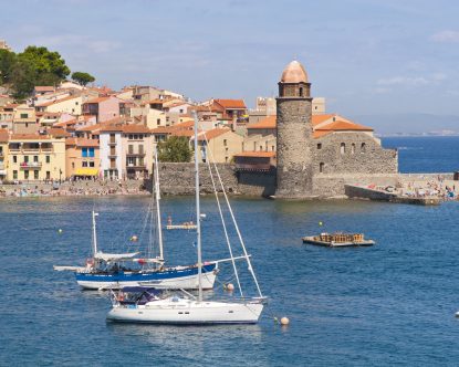 Great view of this village of france.